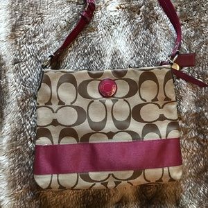 Gently used Coach cross body bag